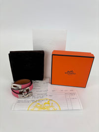 Kelly Double Tour Bracelet Rose Azalee PHW Size XS