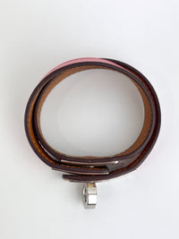 Kelly Double Tour Bracelet Rose Azalee PHW Size XS