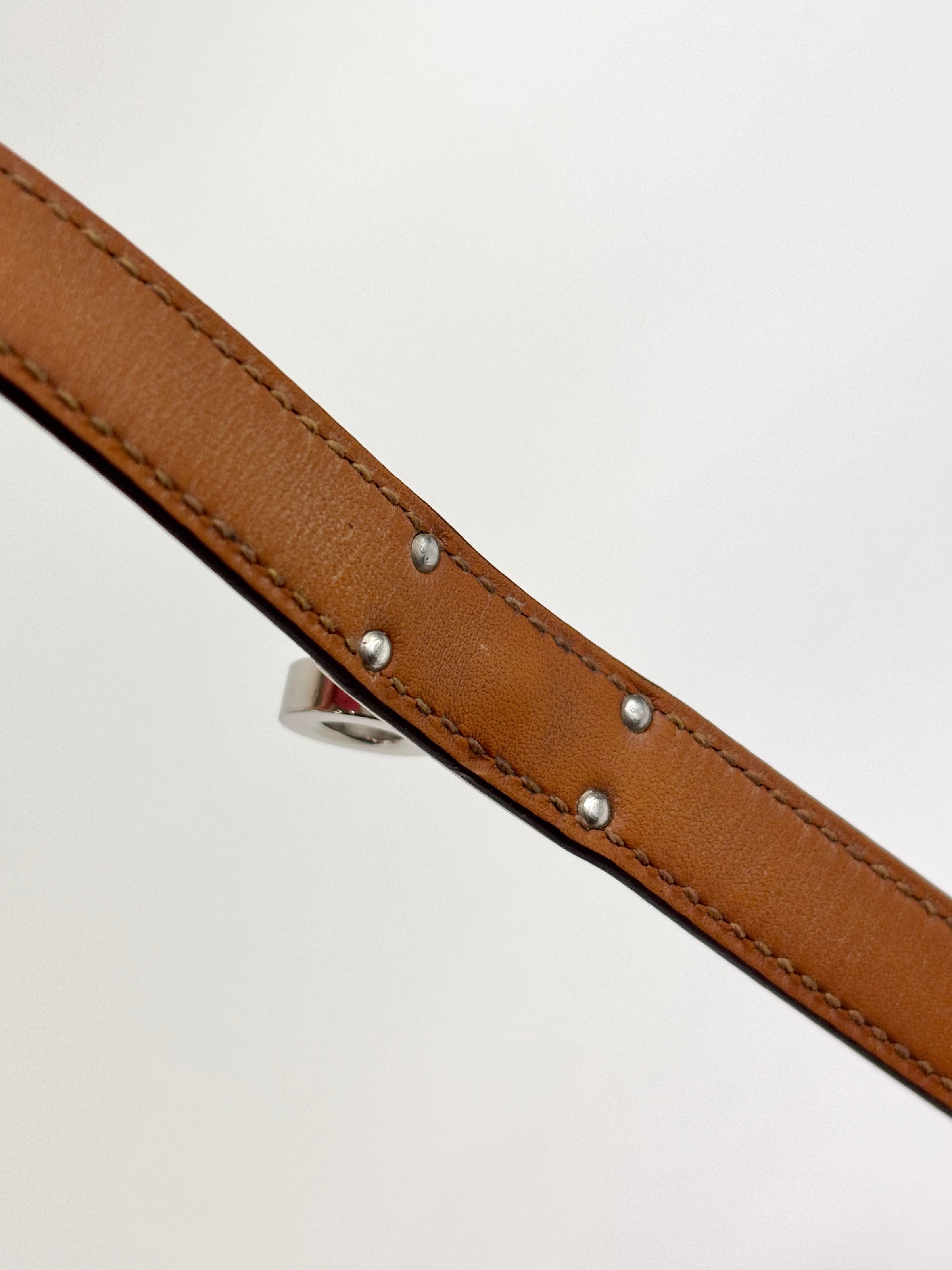 Kelly Double Tour Bracelet Rose Azalee PHW Size XS