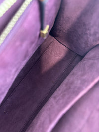 Dioraddict Top Handle Bag in Burgundy Calfskin with Gold-Tone Hardware
