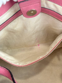 Craft Denim Tote Bag in Blue / Pink