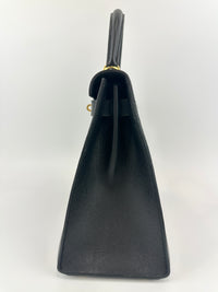 Kelly 28 Sellier Black Epsom GHW