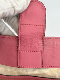 Craft Denim Tote Bag in Blue / Pink