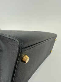 Kelly 28 Sellier Black Epsom GHW