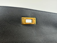 Kelly 28 Sellier Black Epsom GHW