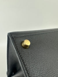 Kelly 28 Sellier Black Epsom GHW