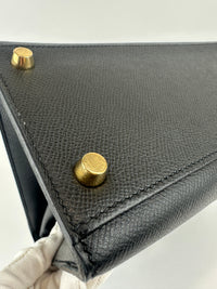 Kelly 28 Sellier Black Epsom GHW