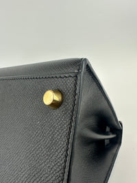 Kelly 28 Sellier Black Epsom GHW