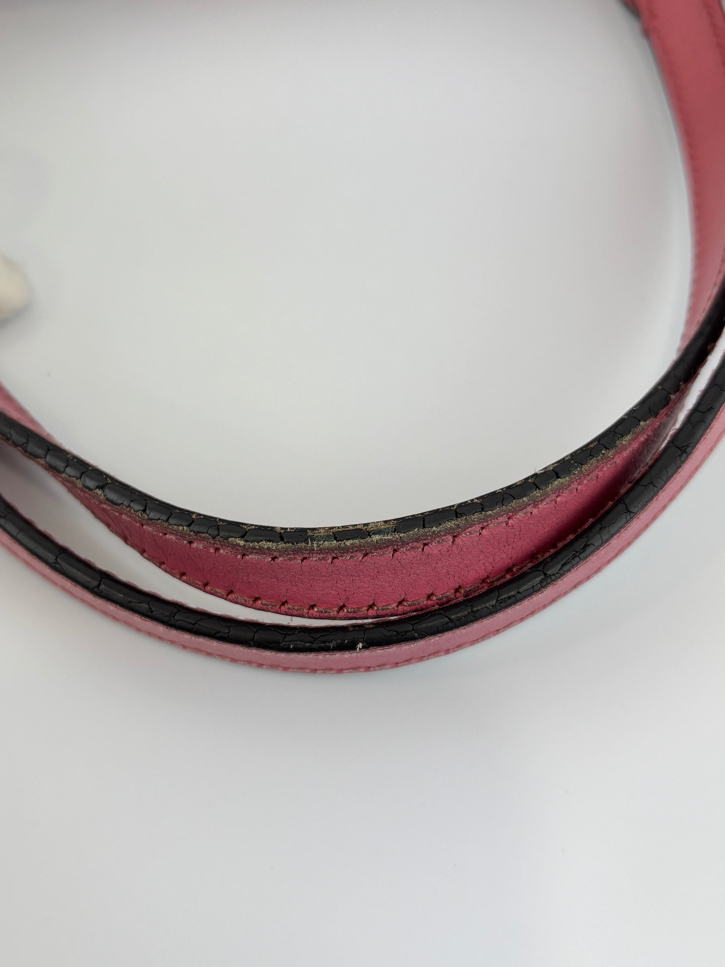 Craft Denim Tote Bag in Blue / Pink