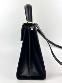 Gancini Top Handle Bag in Black