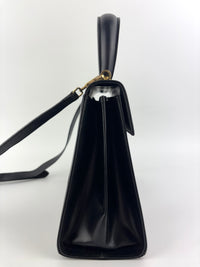 Gancini Top Handle Bag in Black