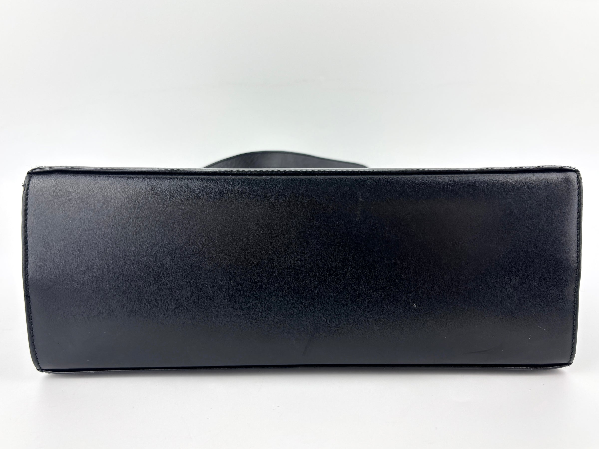 Gancini Top Handle Bag in Black