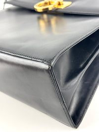 Gancini Top Handle Bag in Black