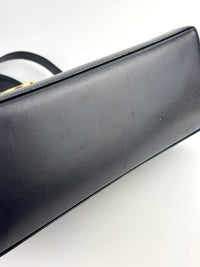 Gancini Top Handle Bag in Black