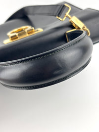 Gancini Top Handle Bag in Black