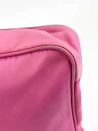 Tessuto Nylon Zip Front Sling Bag Pink