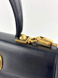 Gancini Top Handle Bag in Black