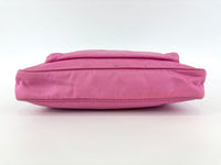 Tessuto Nylon Zip Front Sling Bag Pink