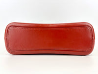 Gabrielle Hobo Chevron Aged Calfskin Large in Red - Glampot