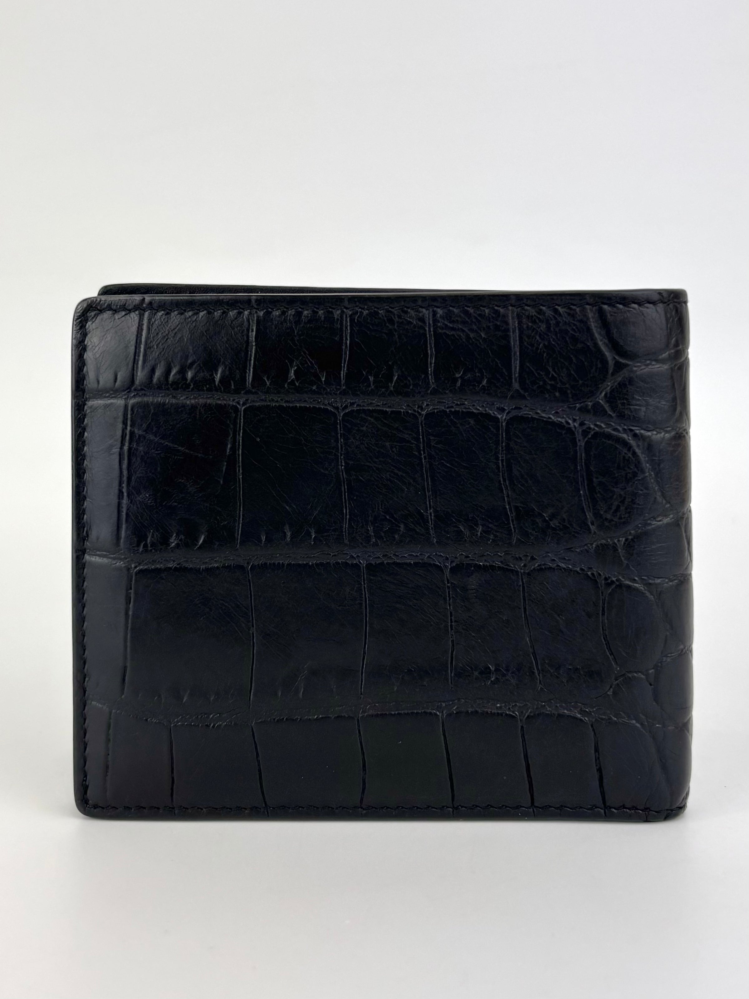 Men’s Croc Embossed Bifold Wallet - Glampot