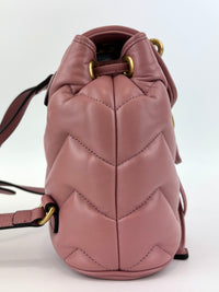 GG Marmont Lambskin Mini Backpack in Dusty Carmine Rose - Glampot