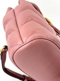 GG Marmont Lambskin Mini Backpack in Dusty Carmine Rose - Glampot
