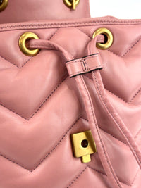 GG Marmont Lambskin Mini Backpack in Dusty Carmine Rose - Glampot