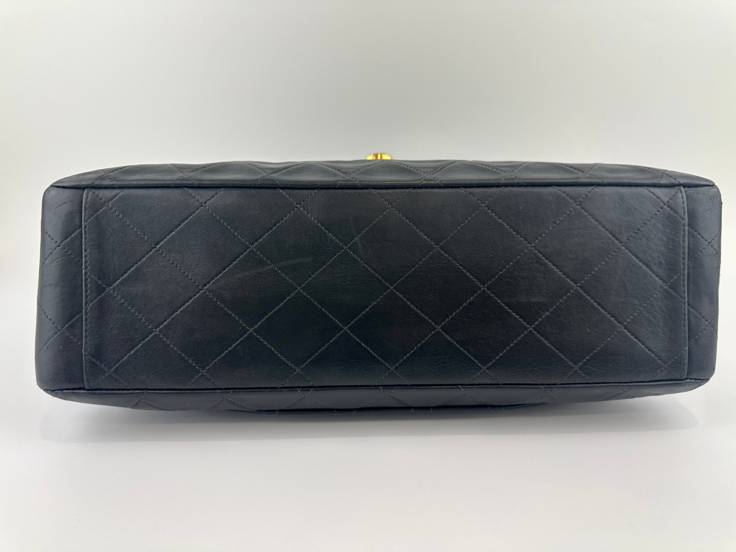 Vintage Maxi Lambskin Single Flap Bag GHW