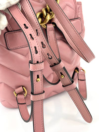 GG Marmont Lambskin Mini Backpack in Dusty Carmine Rose - Glampot