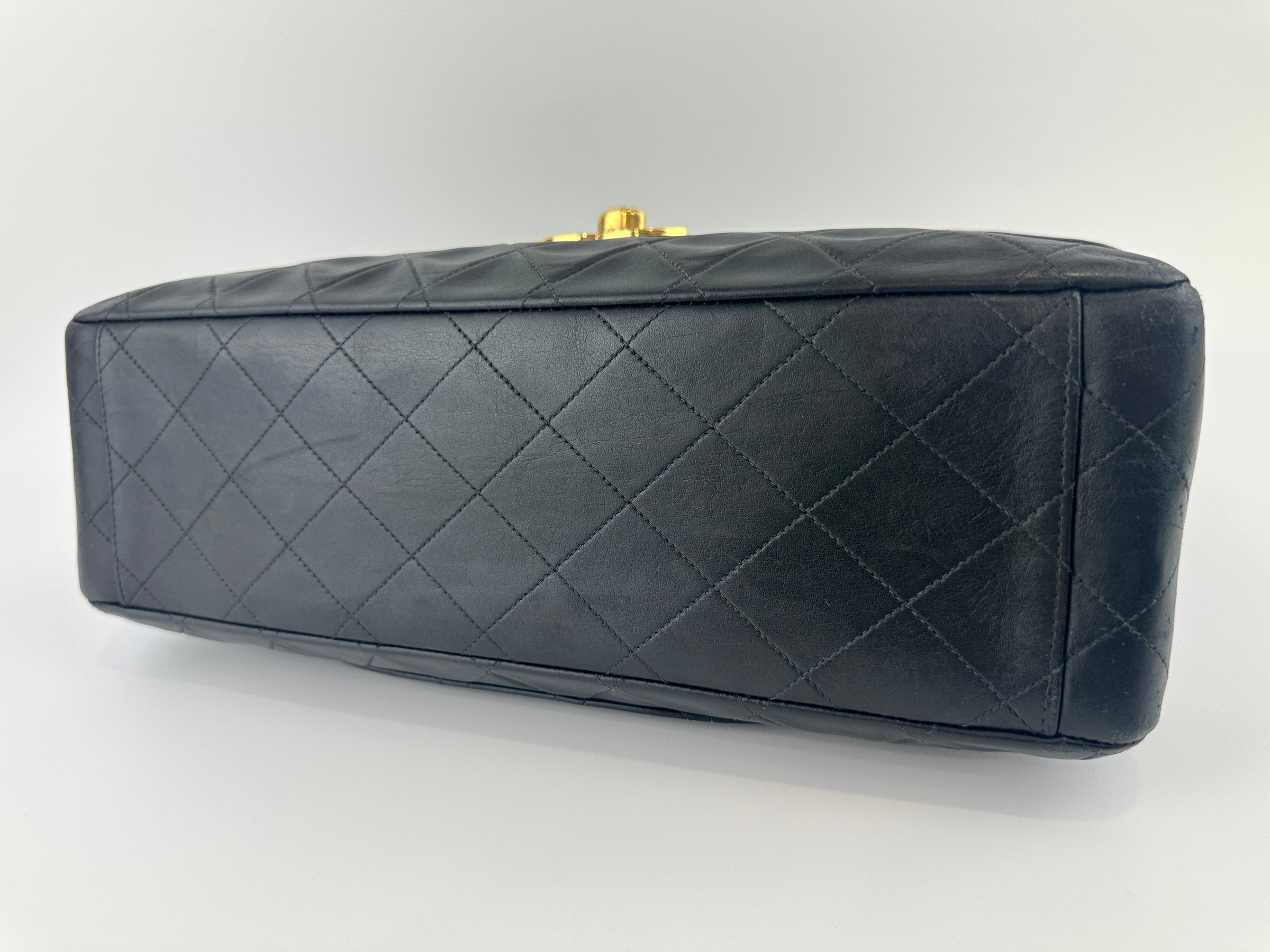 Vintage Maxi Lambskin Single Flap Bag GHW