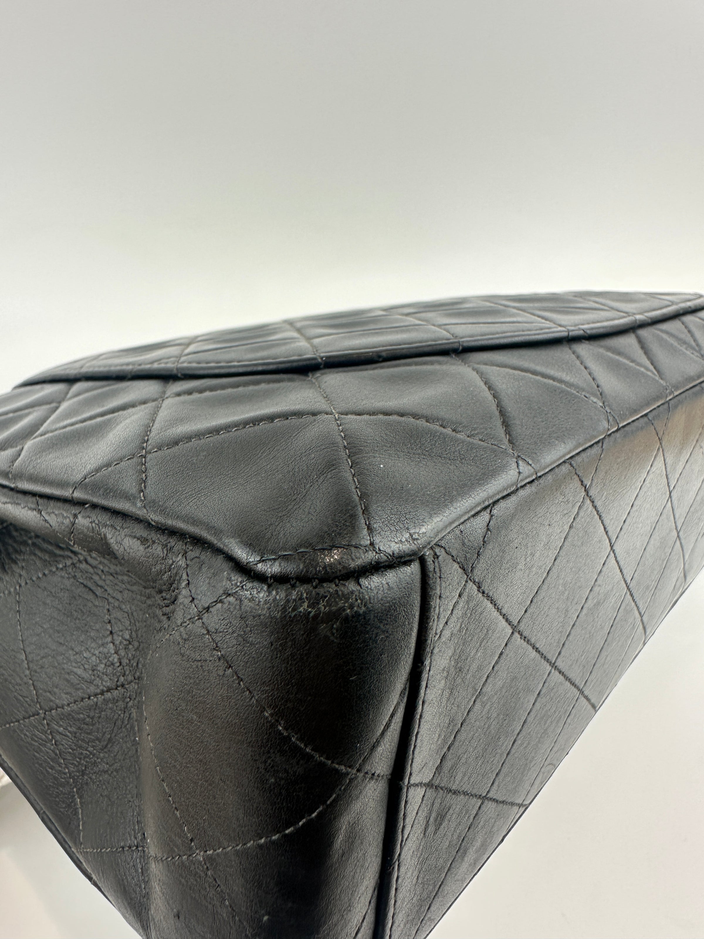 Vintage Maxi Lambskin Single Flap Bag GHW