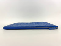 Large O Case Zip Pouch in Blue Caviar RHW - Glampot