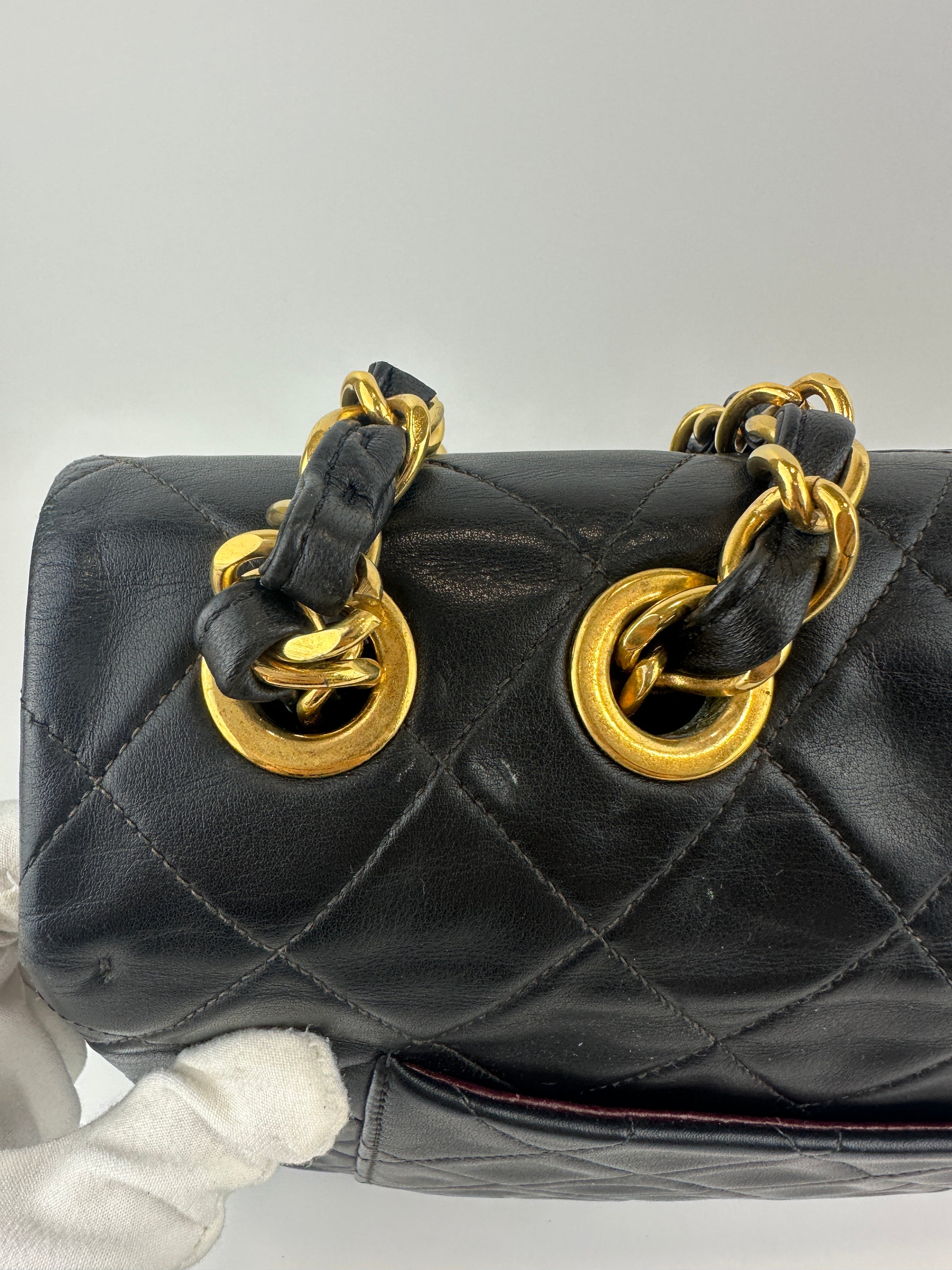 Vintage Maxi Lambskin Single Flap Bag GHW