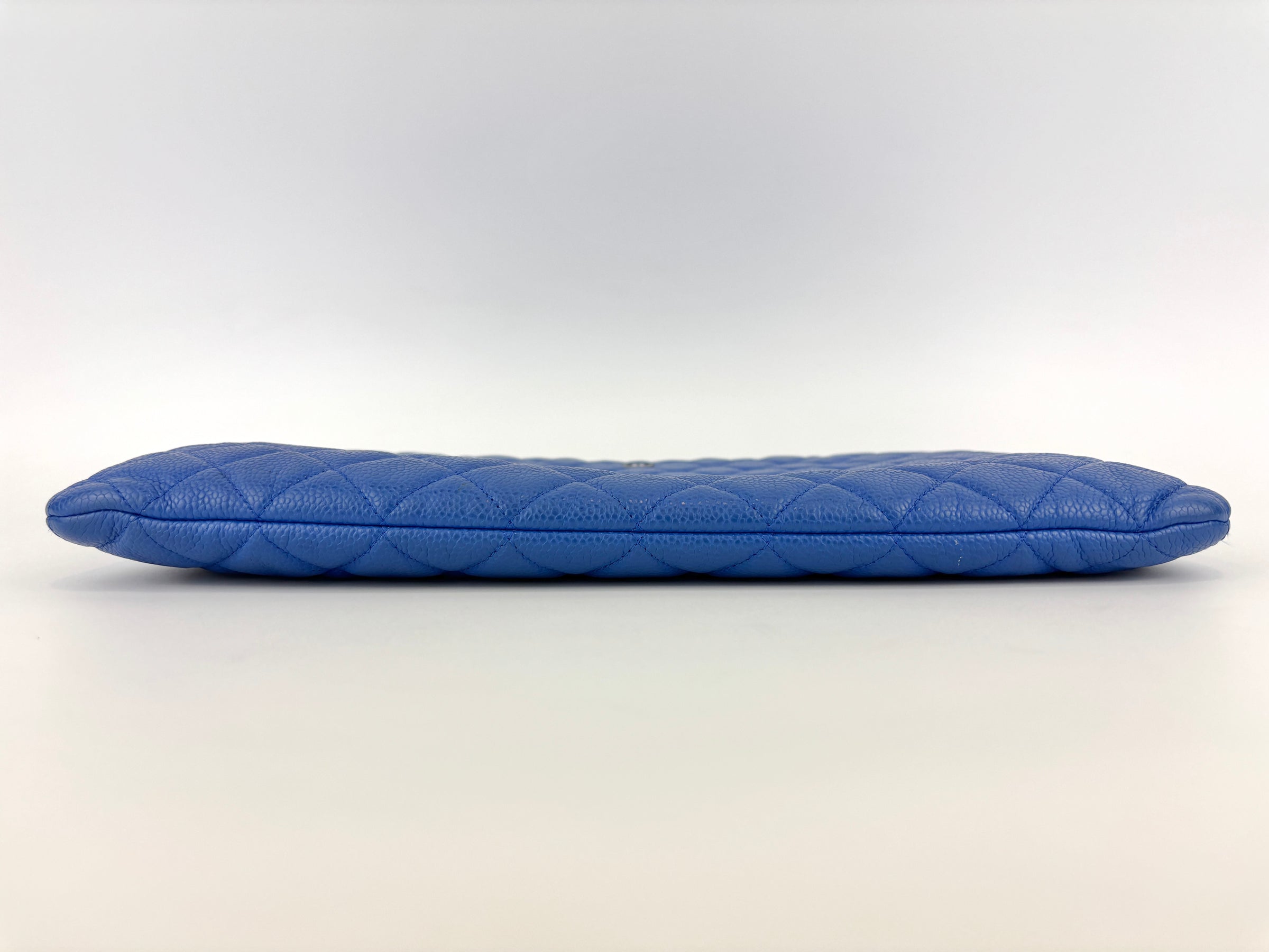 Large O Case Zip Pouch in Blue Caviar RHW - Glampot