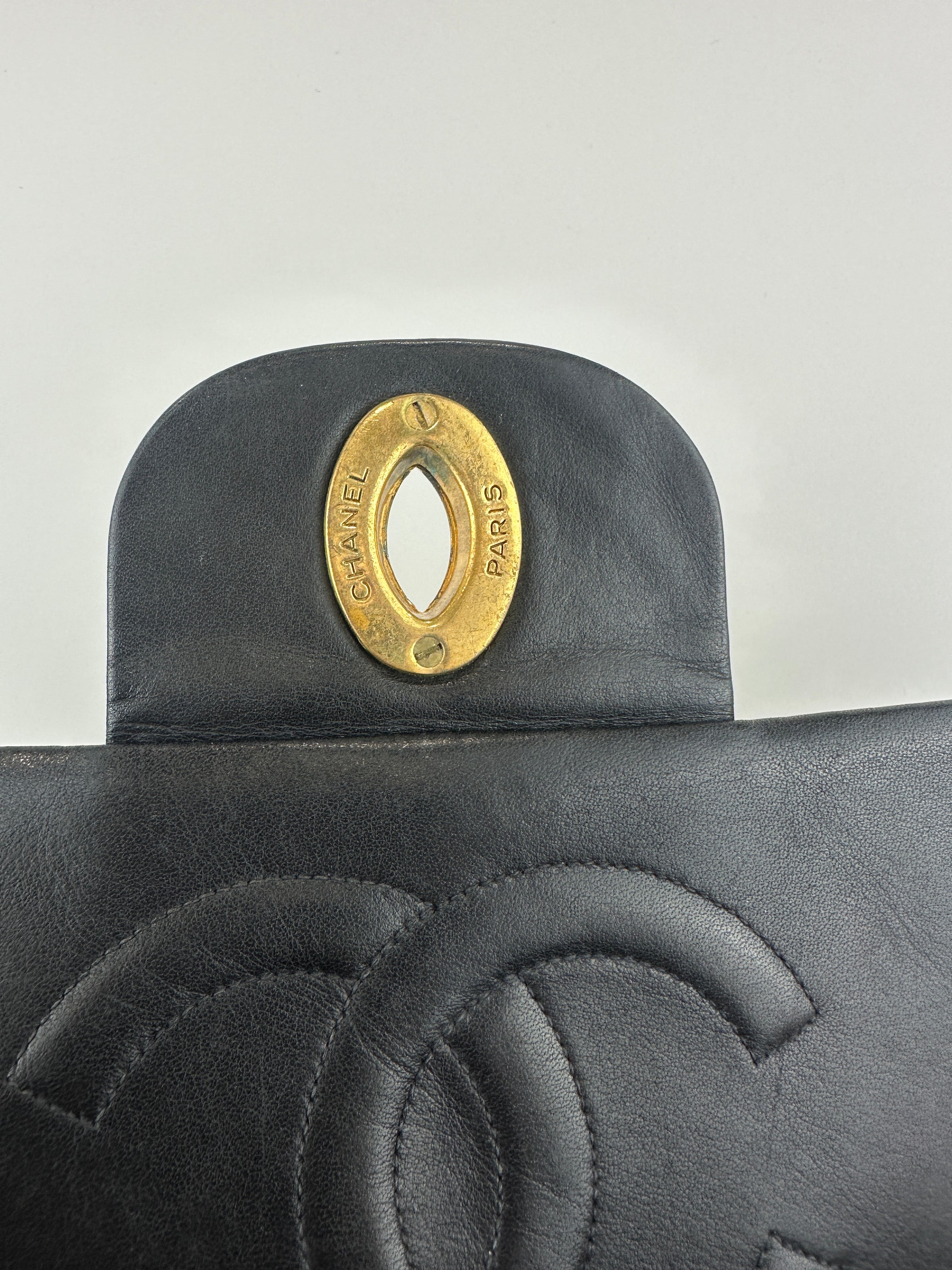 Vintage Maxi Lambskin Single Flap Bag GHW