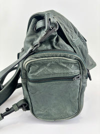 Alexander Wang Forest Green Washed Lambskin Large Marti Convertible Backpack with Matte Black Hardware