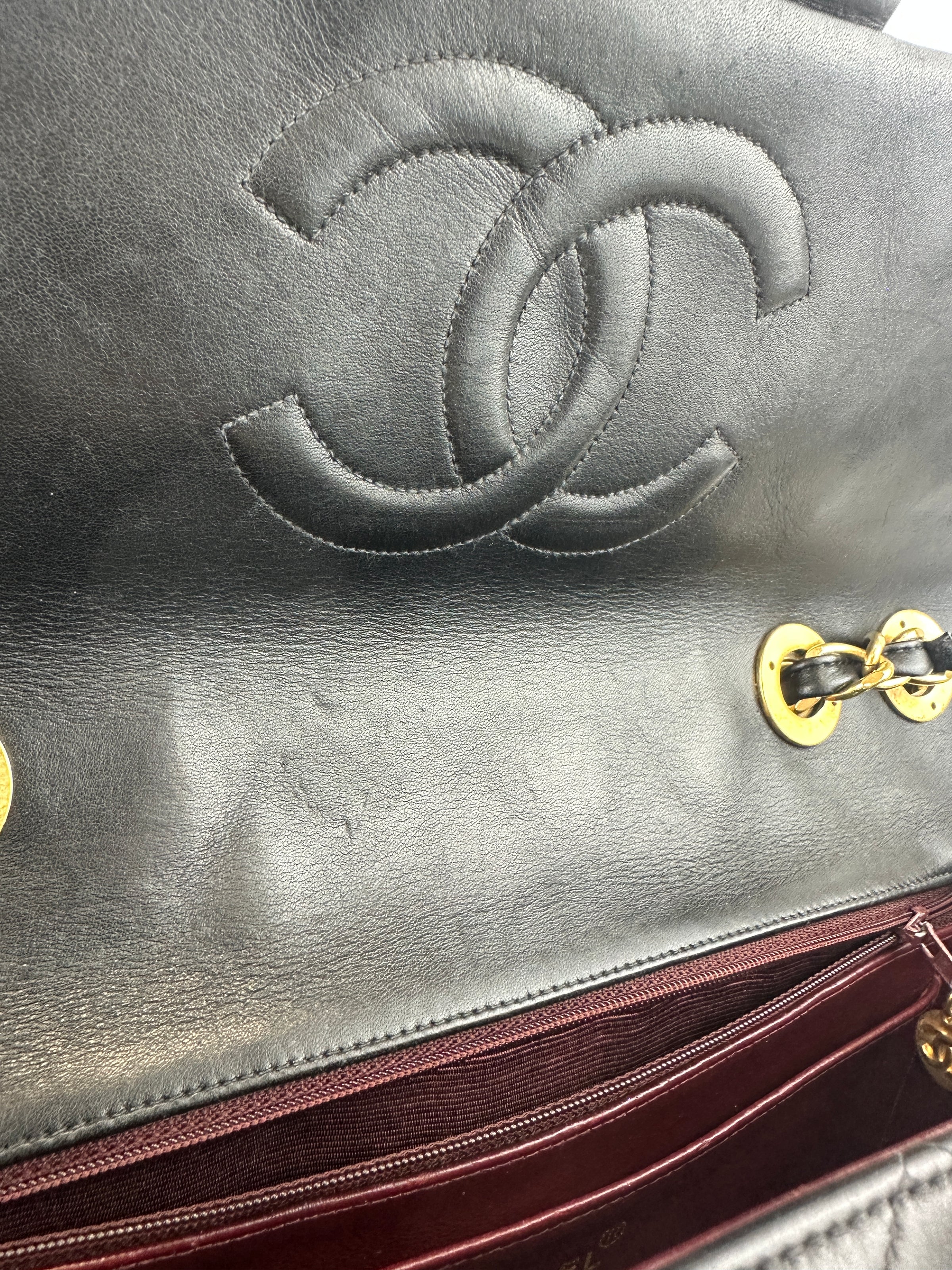 Vintage Maxi Lambskin Single Flap Bag GHW