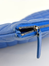 Large O Case Zip Pouch in Blue Caviar RHW - Glampot