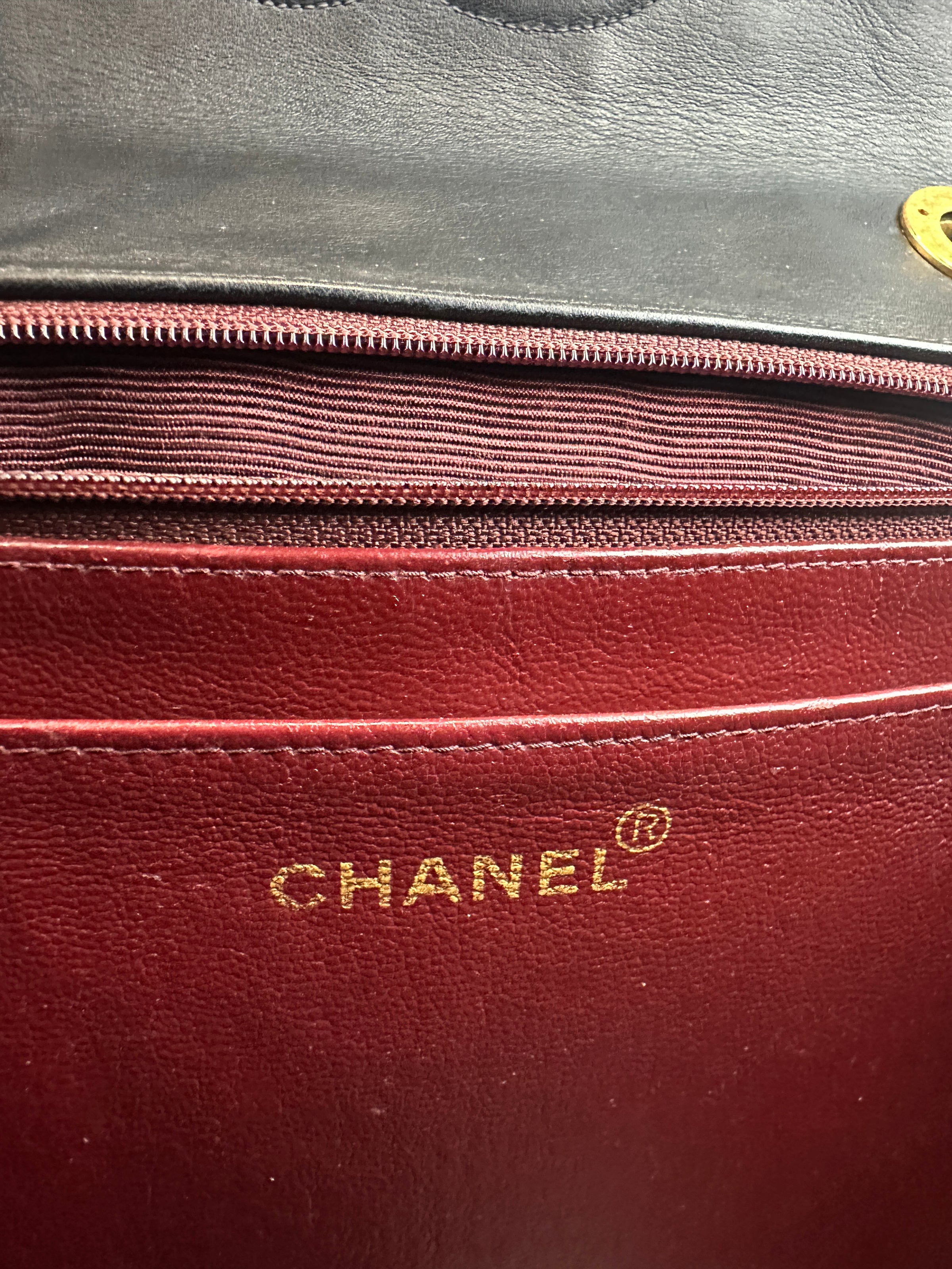 Vintage Maxi Lambskin Single Flap Bag GHW