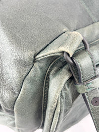Alexander Wang Forest Green Washed Lambskin Large Marti Convertible Backpack with Matte Black Hardware
