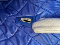 Large O Case Zip Pouch in Blue Caviar RHW - Glampot