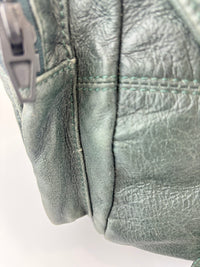 Alexander Wang Forest Green Washed Lambskin Large Marti Convertible Backpack with Matte Black Hardware