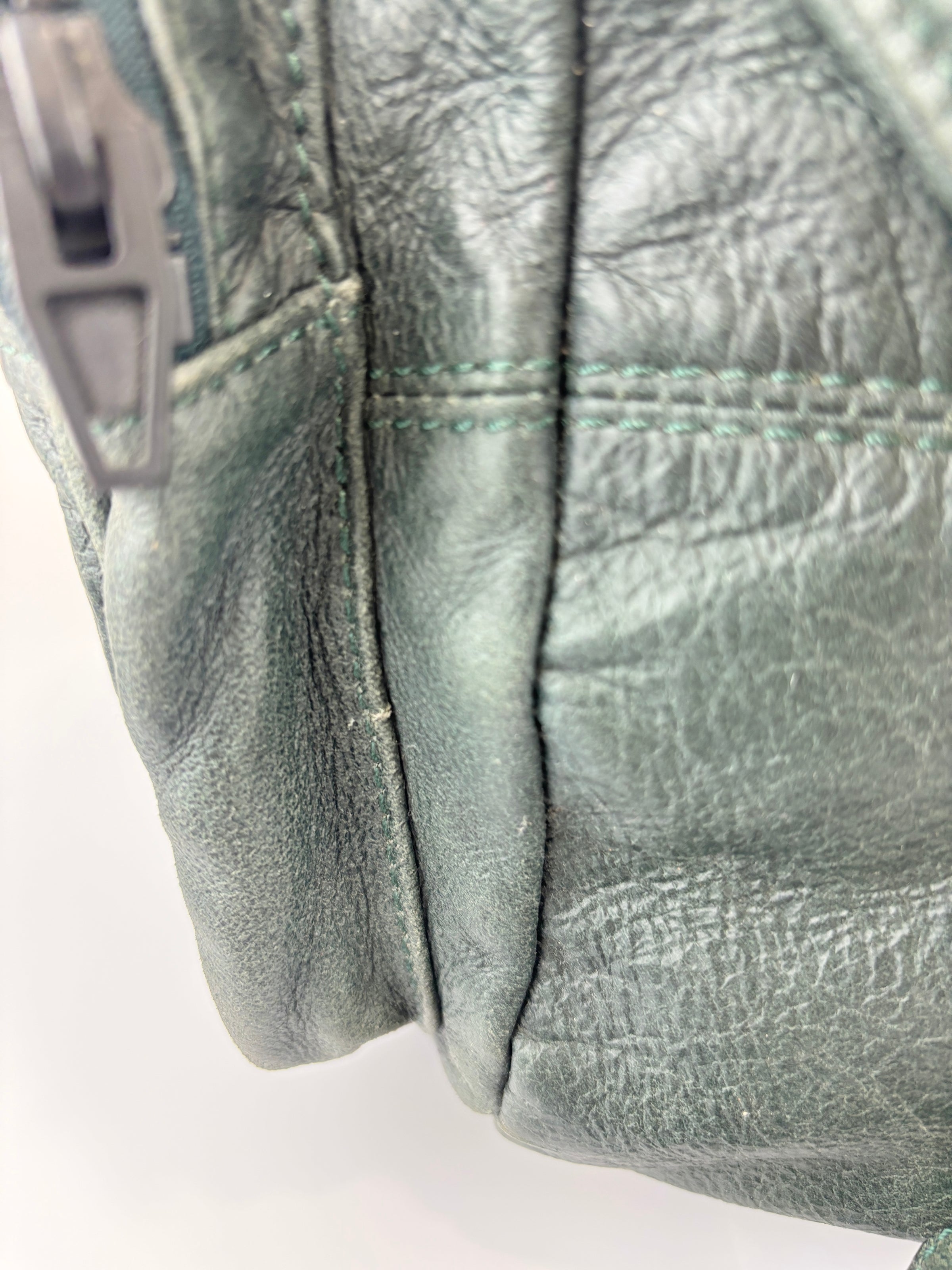 Alexander Wang Forest Green Washed Lambskin Large Marti Convertible Backpack with Matte Black Hardware