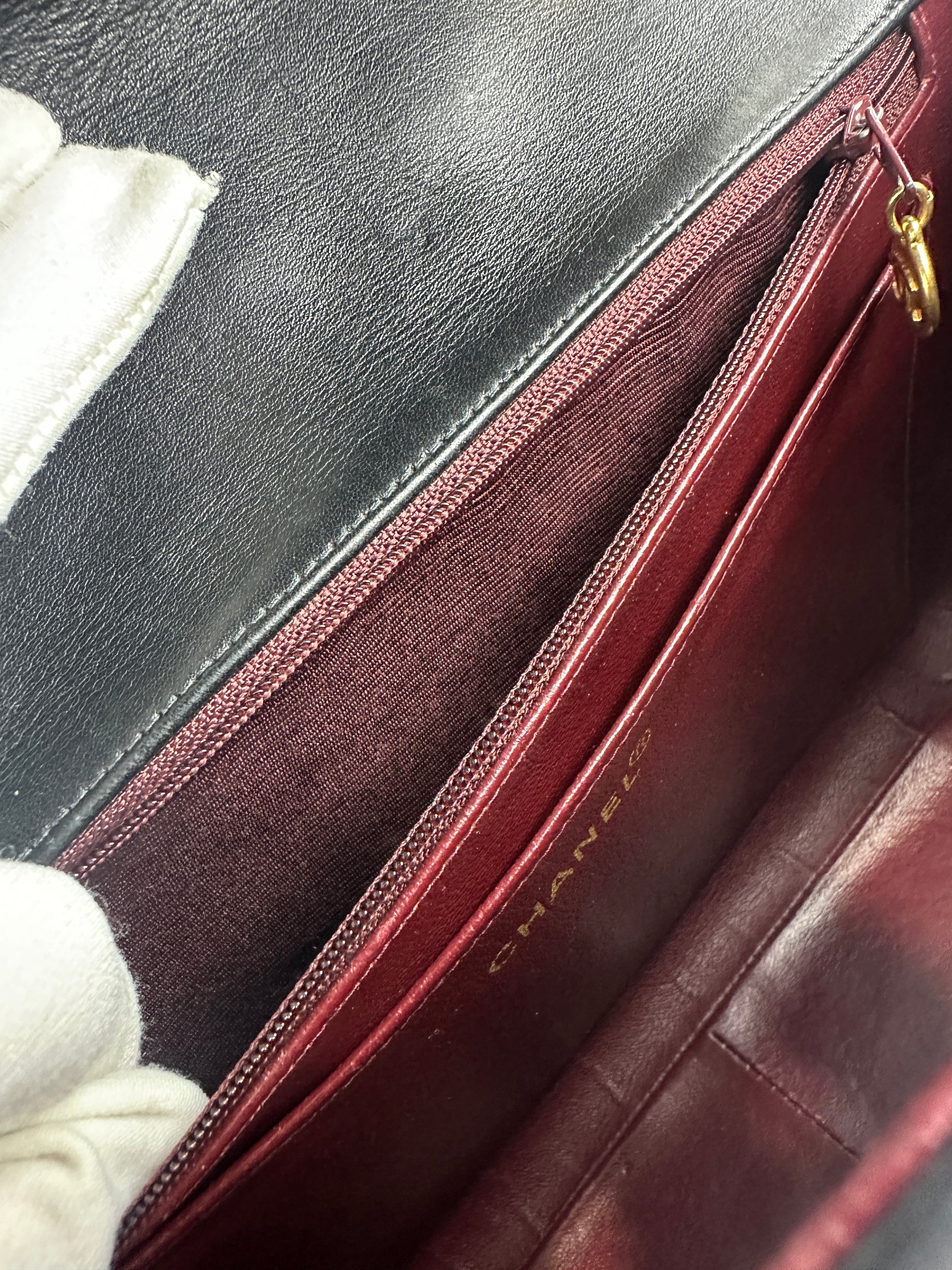 Vintage Maxi Lambskin Single Flap Bag GHW