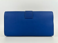 311213 Chyc Y Ligne Blue Calfskin Leather Clutch