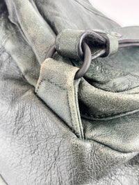 Alexander Wang Forest Green Washed Lambskin Large Marti Convertible Backpack with Matte Black Hardware