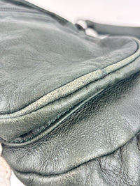Alexander Wang Forest Green Washed Lambskin Large Marti Convertible Backpack with Matte Black Hardware
