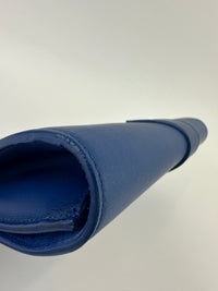 311213 Chyc Y Ligne Blue Calfskin Leather Clutch