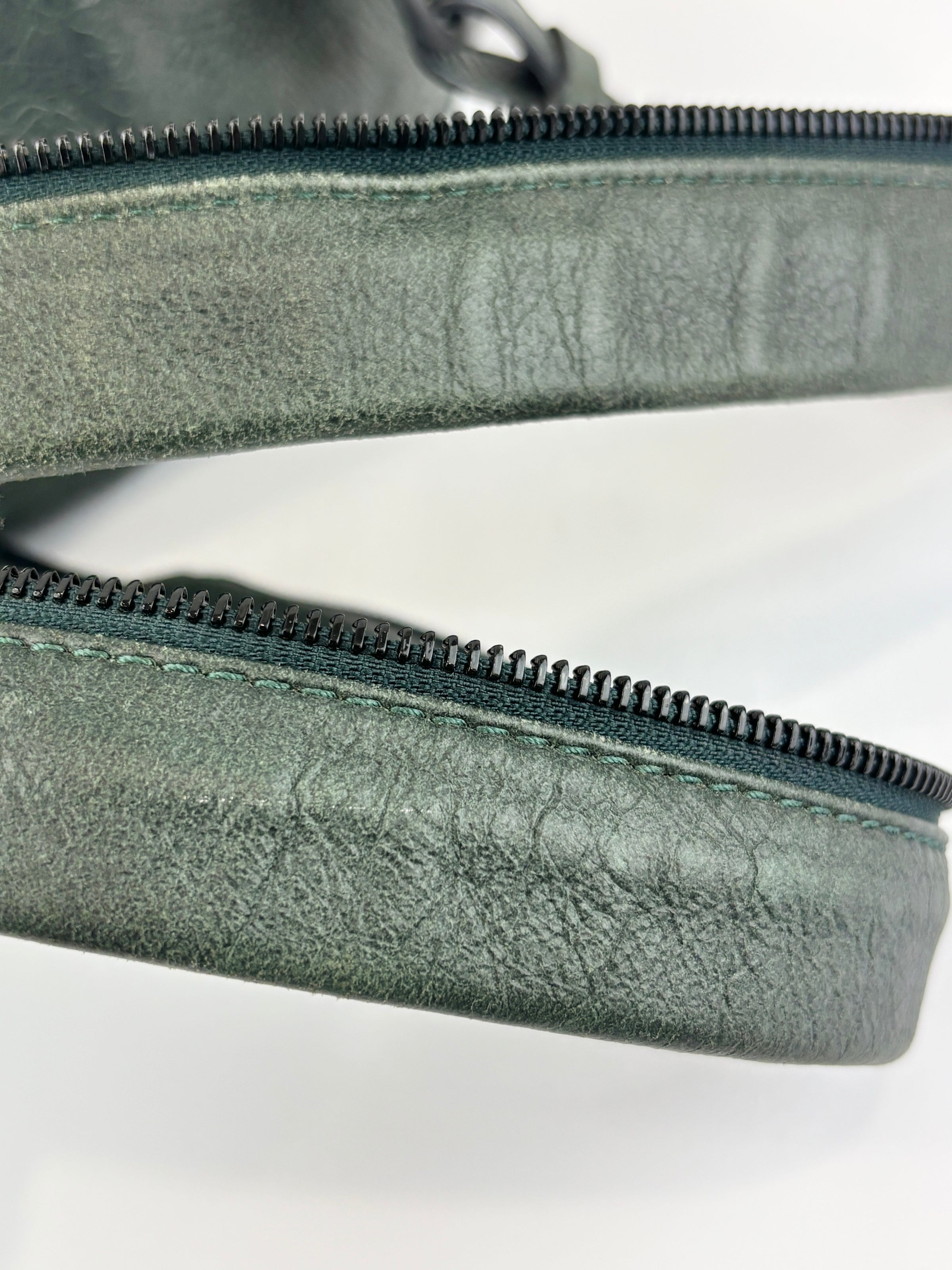 Alexander Wang Forest Green Washed Lambskin Large Marti Convertible Backpack with Matte Black Hardware