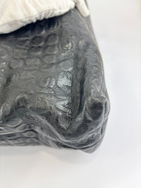Chanel Black Embossed Calfskin Leather Unlimited Line Drawstring Tote